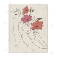 Melissa Wang | Female Linework Blooming Floral Sketch