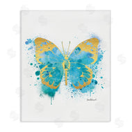 Amanda Greenwood | Abstract Butterfly Blue Paint Splatter