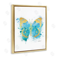 Amanda Greenwood | Abstract Butterfly Blue Paint Splatter