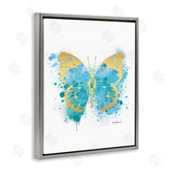 Amanda Greenwood | Abstract Butterfly Blue Paint Splatter