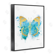 Amanda Greenwood | Abstract Butterfly Blue Paint Splatter