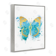 Amanda Greenwood | Abstract Butterfly Blue Paint Splatter