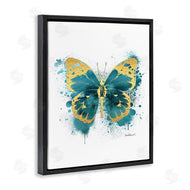 Amanda Greenwood | Butterfly Abstract Blue Watercolor Painting