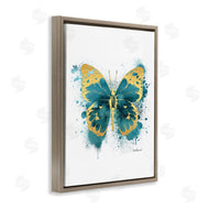 Amanda Greenwood | Butterfly Abstract Blue Watercolor Painting