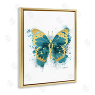 Amanda Greenwood | Butterfly Abstract Blue Watercolor Painting