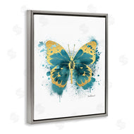 Amanda Greenwood | Butterfly Abstract Blue Watercolor Painting