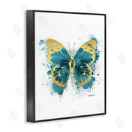 Amanda Greenwood | Butterfly Abstract Blue Watercolor Painting