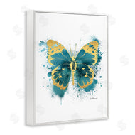 Amanda Greenwood | Butterfly Abstract Blue Watercolor Painting