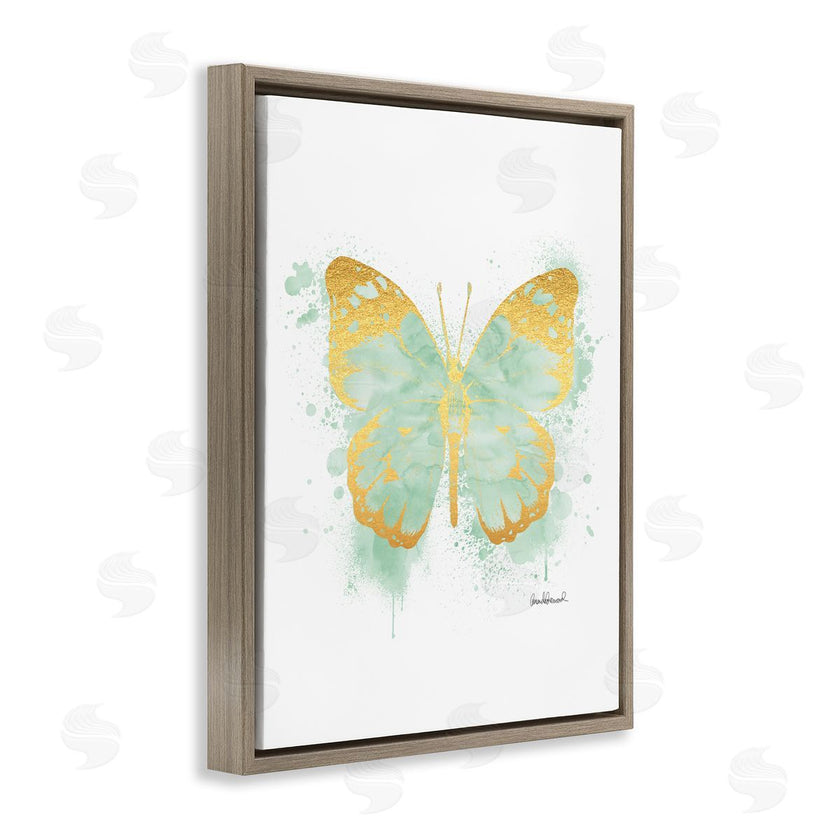 Amanda Greenwood | Seafoam Green Butterfly Paint Splatter