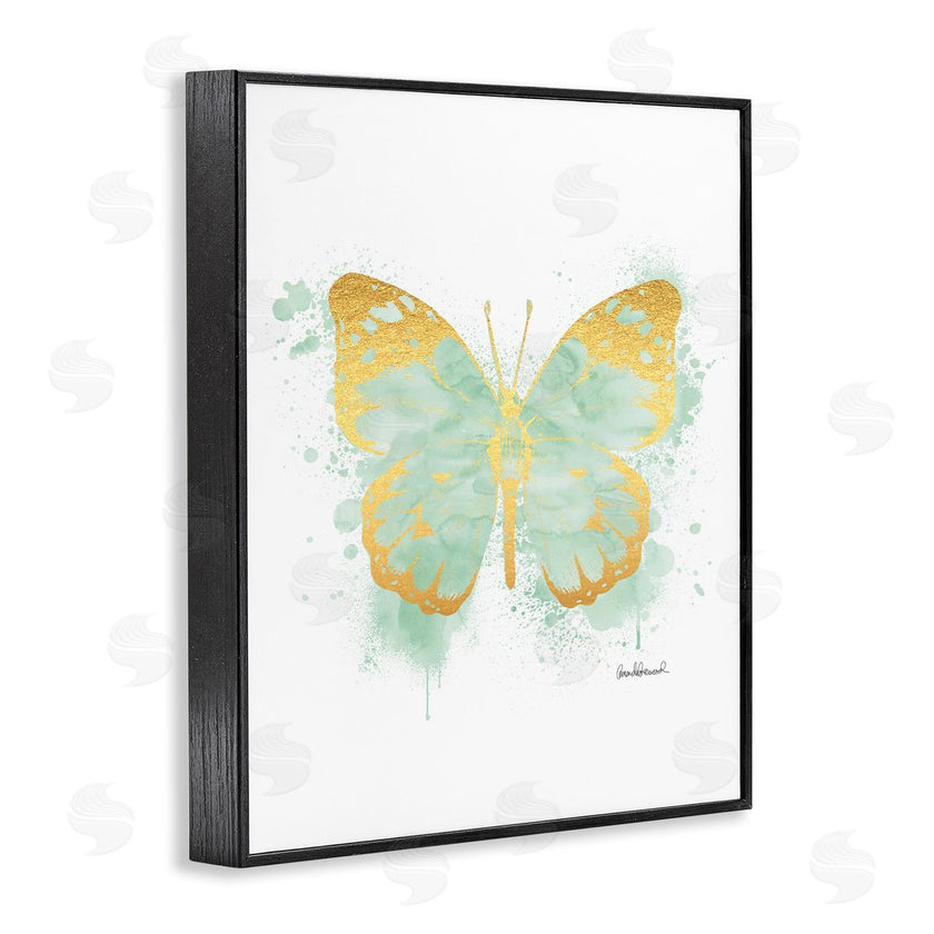 Amanda Greenwood | Seafoam Green Butterfly Paint Splatter