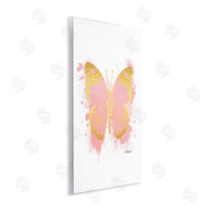 Amanda Greenwood | Glam Pink Gold Butterfly Paint Splatter