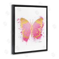 Amanda Greenwood | Hot Pink Butterfly Glam Paint Splatter