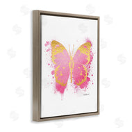 Amanda Greenwood | Hot Pink Butterfly Glam Paint Splatter