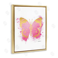 Amanda Greenwood | Hot Pink Butterfly Glam Paint Splatter