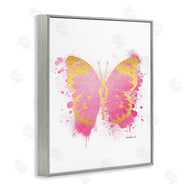 Amanda Greenwood | Hot Pink Butterfly Glam Paint Splatter