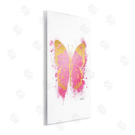 Amanda Greenwood | Hot Pink Butterfly Glam Paint Splatter