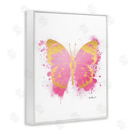 Amanda Greenwood | Hot Pink Butterfly Glam Paint Splatter