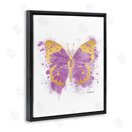 Amanda Greenwood | Purple Butterfly Paint Splatter Glam