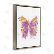 Amanda Greenwood | Purple Butterfly Paint Splatter Glam