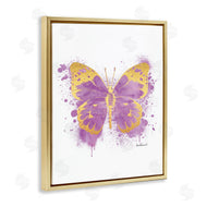 Amanda Greenwood | Purple Butterfly Paint Splatter Glam