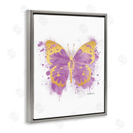 Amanda Greenwood | Purple Butterfly Paint Splatter Glam