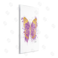 Amanda Greenwood | Purple Butterfly Paint Splatter Glam