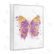 Amanda Greenwood | Purple Butterfly Paint Splatter Glam