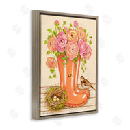 Gwendolyn Babbit | Charming Orange Rainboots Rose Bouquet
