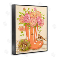 Gwendolyn Babbit | Charming Orange Rainboots Rose Bouquet