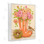 Gwendolyn Babbit | Charming Orange Rainboots Rose Bouquet