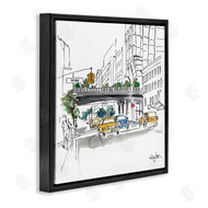 Mark Higden | City Taxi Underpass Urban Watercolor