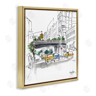 Mark Higden | City Taxi Underpass Urban Watercolor