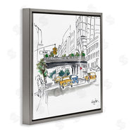 Mark Higden | City Taxi Underpass Urban Watercolor