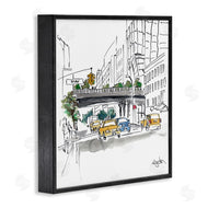 Mark Higden | City Taxi Underpass Urban Watercolor