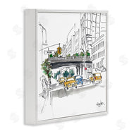 Mark Higden | City Taxi Underpass Urban Watercolor