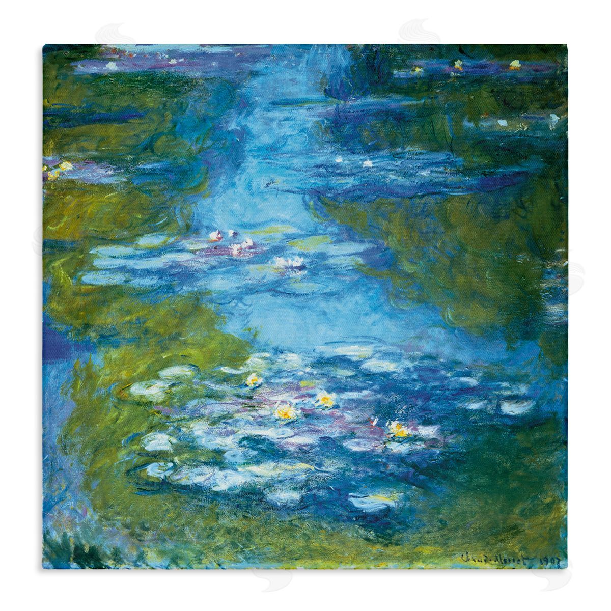 Claude Monet Classical Water Lilies Painting Traditional Monet Canvas Wall Art