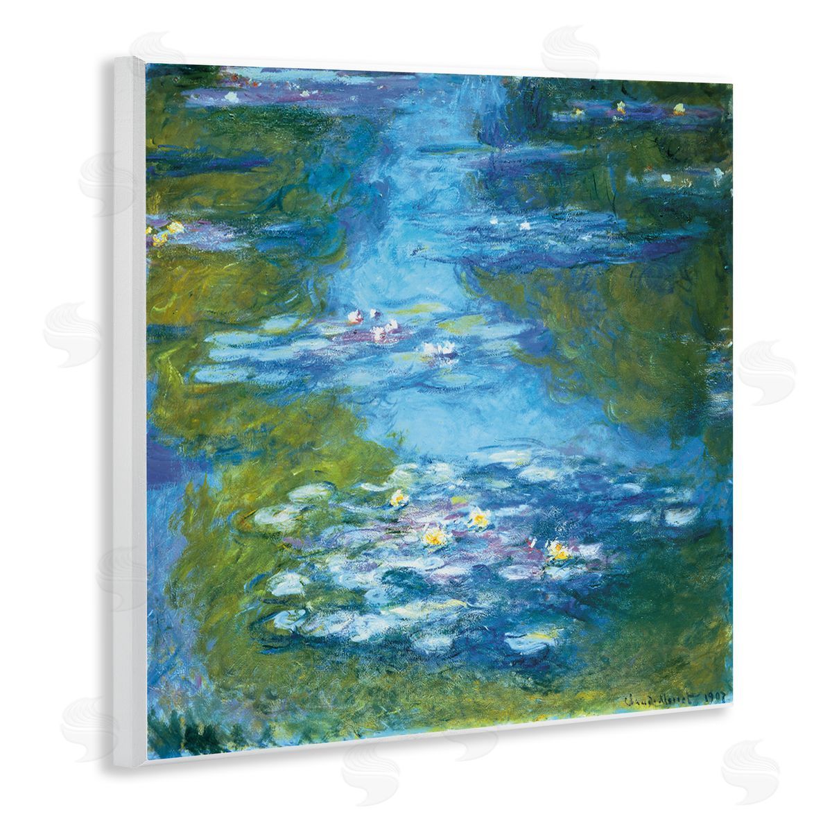Claude Monet Classical Water Lilies Painting Traditional Monet Wall Plaque Art