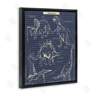Sangita Bachelet | Vintage Dinosaur Blueprints Dino Fact