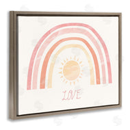 Stupell Studio | Sunshine Rainbow with Love Text