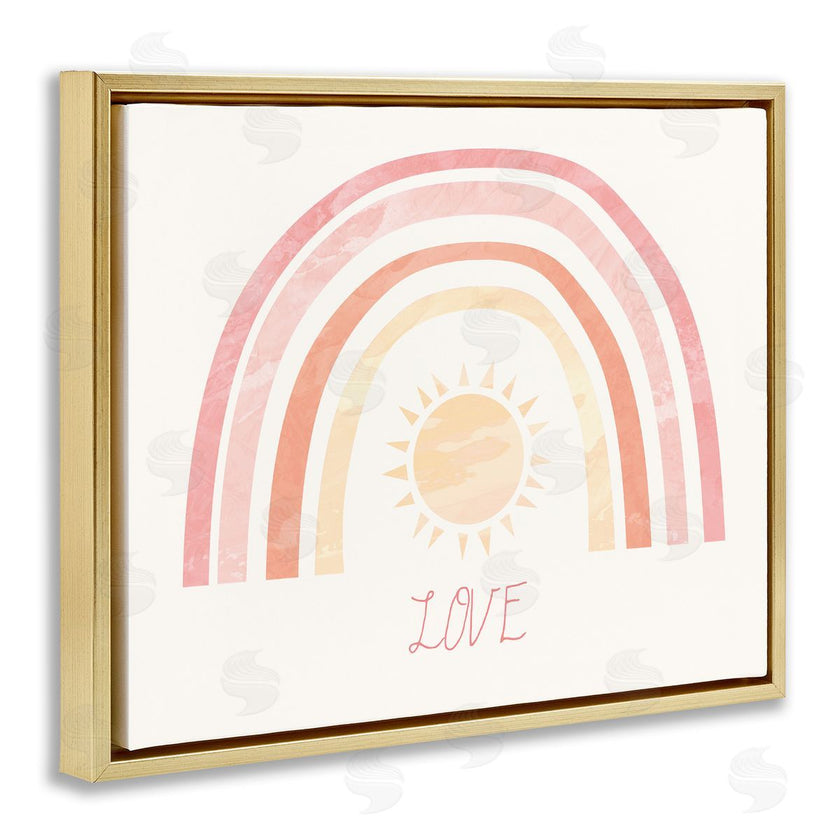 Stupell Studio | Sunshine Rainbow with Love Text