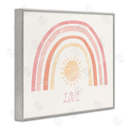 Stupell Studio | Sunshine Rainbow with Love Text