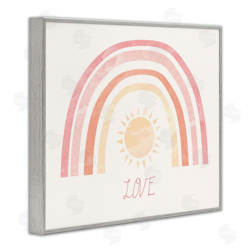 Stupell Studio | Sunshine Rainbow with Love Text