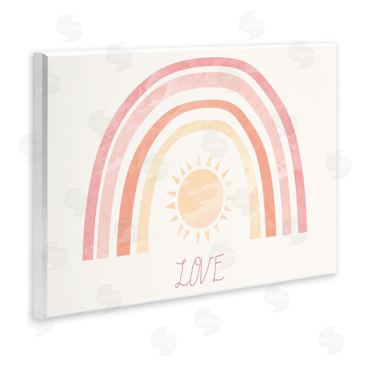 Stupell Studio Sunshine Rainbow with Love Text Wall Plaque Art