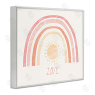 Stupell Studio | Sunshine Rainbow with Love Text