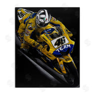 Todd Strothers | Motorcycle Racer Yellow Uniform