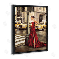 Edoardo Rovere | City Crosswalk Fashion Red Gown