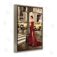 Edoardo Rovere | City Crosswalk Fashion Red Gown