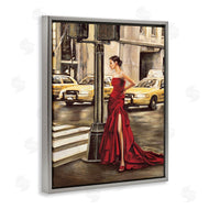 Edoardo Rovere | City Crosswalk Fashion Red Gown