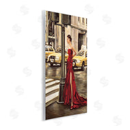 Edoardo Rovere | City Crosswalk Fashion Red Gown