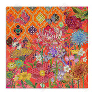 Sangita Bachelet | Warm Arabesque Geometric Pattern Florals